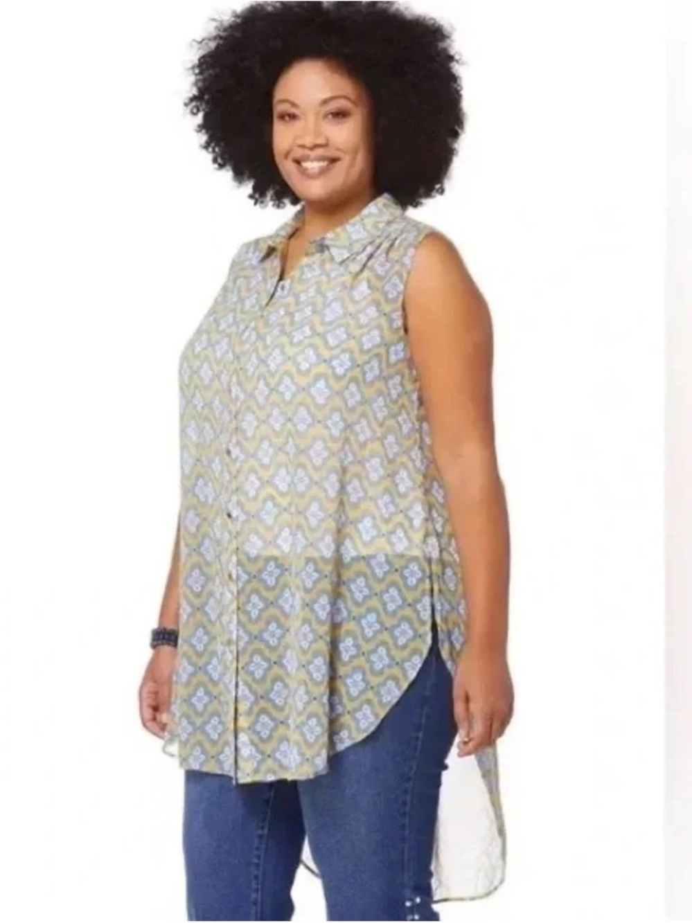 Cato | Plus Size Sheer Extreme Tunic